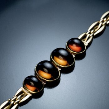 antique cat's eye citrine bracelet