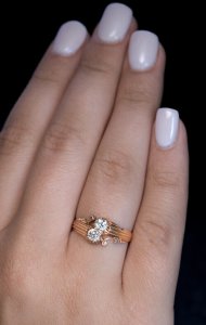antique bypass ring
