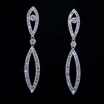 Art Deco diamond earrings