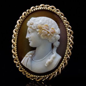 antique sardonyx cameo