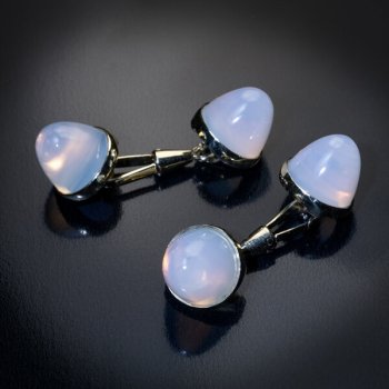 antique moonstone gold cufflinks