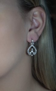 antique diamond earrings