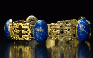 Victorian bracelets - lapis lazuli bracelet