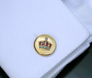 royal crown cuff links