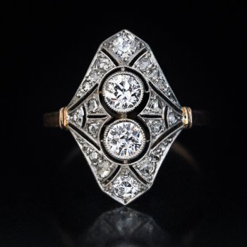 Edwardian antique diamond engagement ring