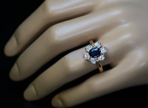 antique sapphire engagement ring
