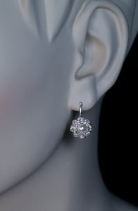 vintage pearl earrings