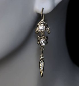 Georgian diamond earrings