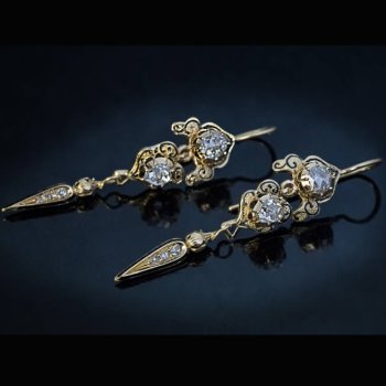 Georgian era antique earrings