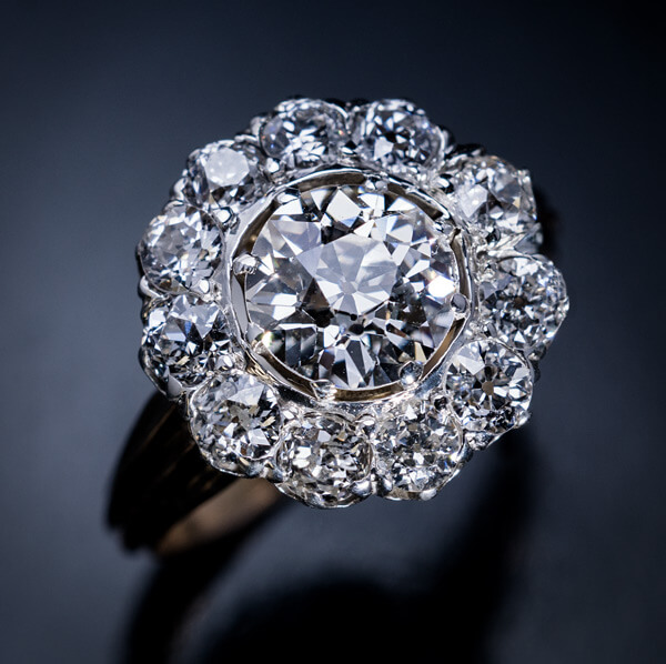 Antique 19th Century Russian 3 Ct Diamond Engagement Ring - Antique ...