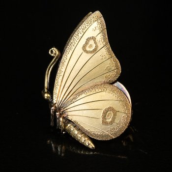 antique Victorian butterfly brooch