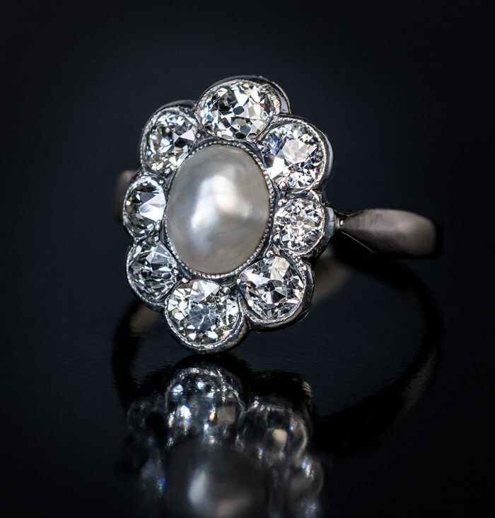 SEA GYPSY. Antique Mother of Pearl Ring – REGALROSE