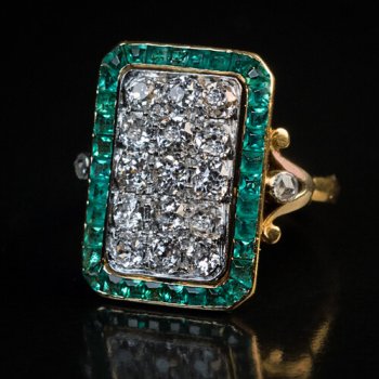 antique French diamond ring