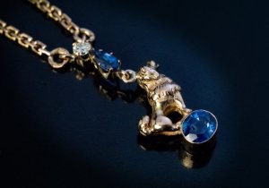 poodle gold charm