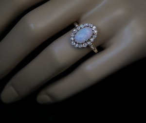 antique opal ring