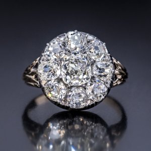 antique Georgian - Victorian era diamond engagement ring