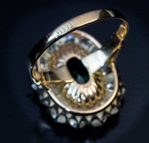 19th century gold ring dated 1871