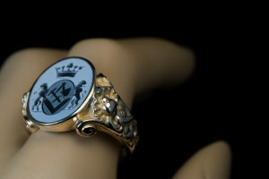 vintage Masonic signet ring