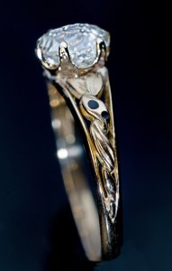 Victorian diamond engagement ring