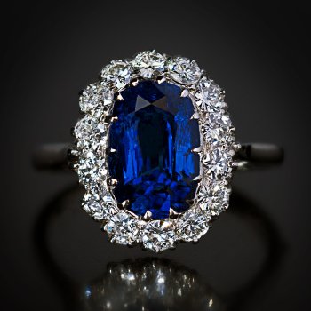 vintage sapphire diamond engagement ring