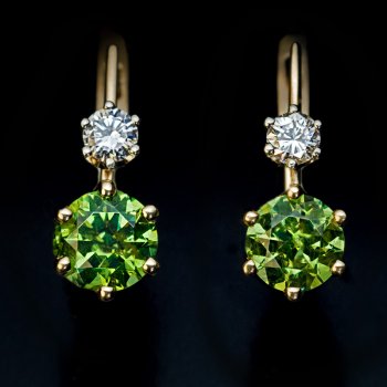 demantoid earrings