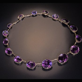 antique Victorian amethyst necklace