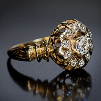 antique Victorian diamond ring