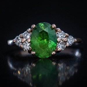 Russian demantoid ring