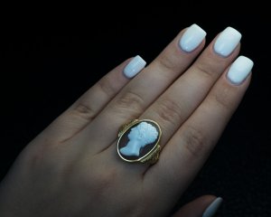 antique cameo ring