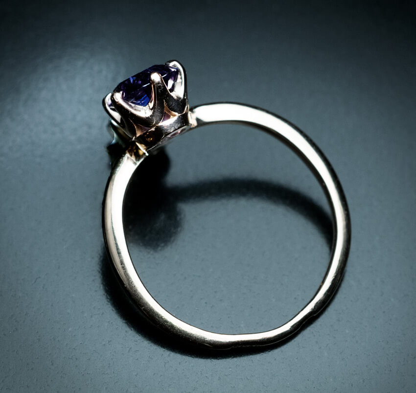 Very Rare 1.34 Ct Russian Alexandrite Diamond Engagement Ring - Antique ...