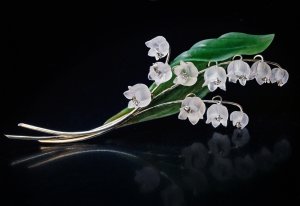 lilly of the valley brooch
