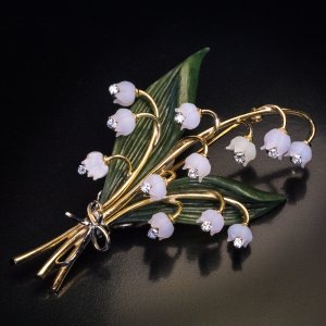 lilly of the valley brooch pin