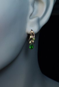 demantoid earrings