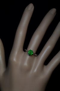 Russian demantoid ring