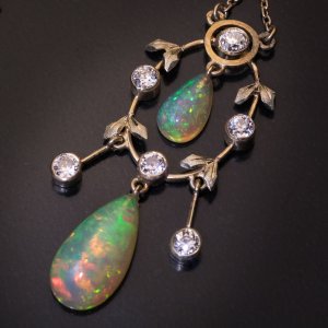 antique opal pendant