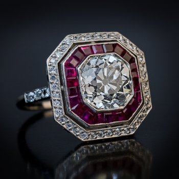 Art Deco vintage engagement ring