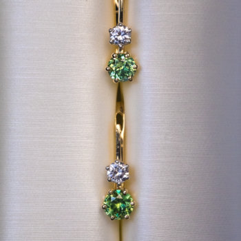 Russian demantoid earrings