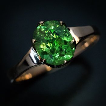 Russian demantoid ring