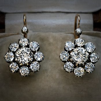 Antique diamond earrings