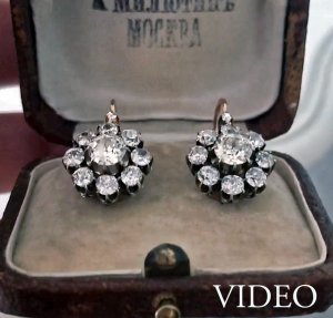 antique diamond earrings