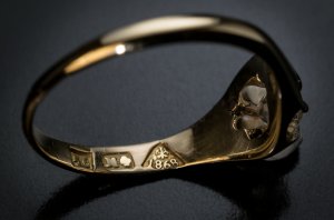 Rare dated antique Russian gold ring 1868