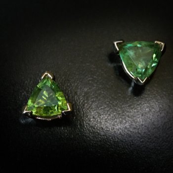 Russian demantoid earrings