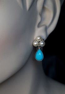 Turquoise drop earrings