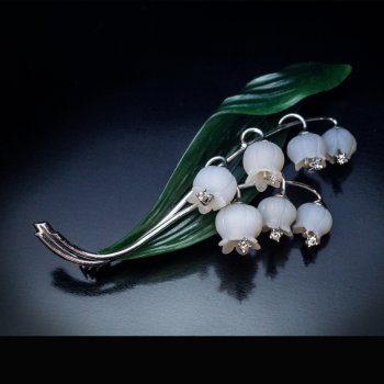 Lily of the valley brooch