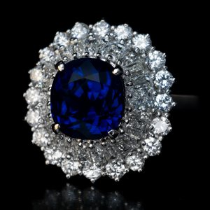 vintage sapphire and diamond ring by CHAUMET