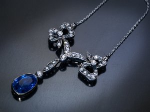 Belle Epoque sapphire and diamond necklace