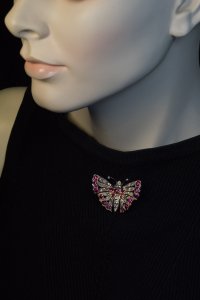 Antique butterfly brooch pin