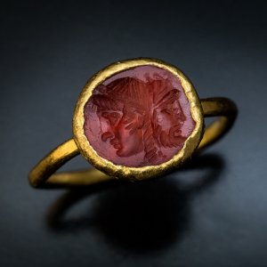 Ancient Roman carnelian intaglio