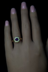 Antique cluster ring