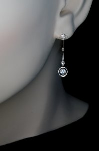 Antique diamond earrings